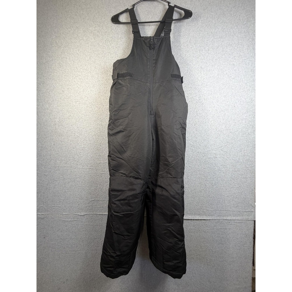 SwissTech Snow Bib Pants Youth Large 10-12 Black Insulated Winter Ski Snow